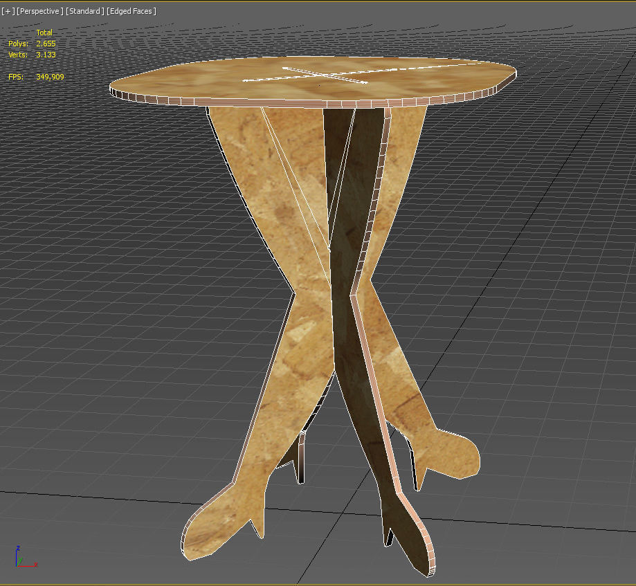 Table Legs for CNC router cut 3D model 3D printable CGTrader