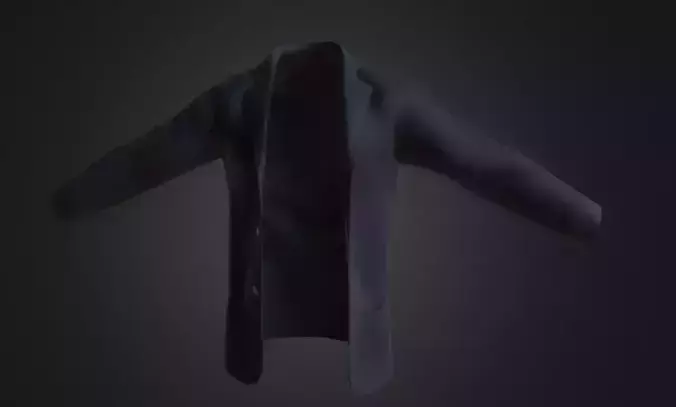 Black Mens Formal Jacket PBR Textures