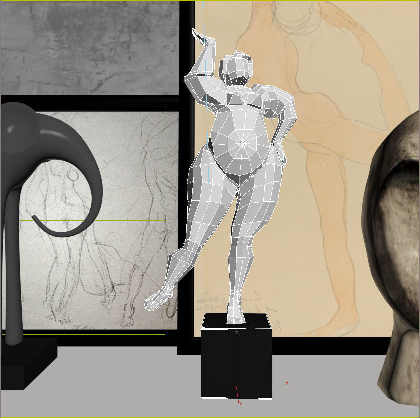 Decorativ set1 3D model_4