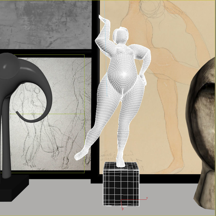 Decorativ set1 3D model_3