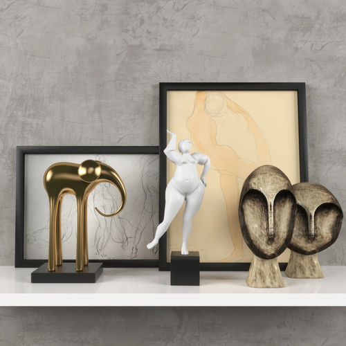 Decorativ set1 3D model