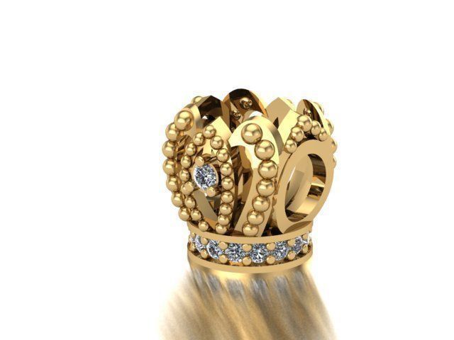 Queens crown charm ball  3D print model