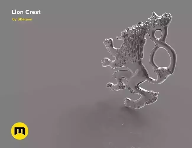 Lion Crest 3D print model