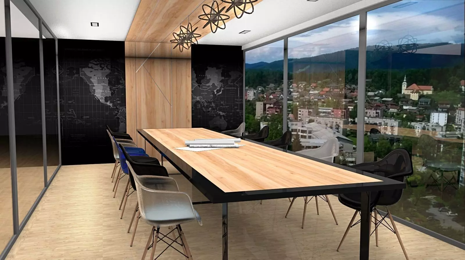 office-meeting room Free low-poly 3D model