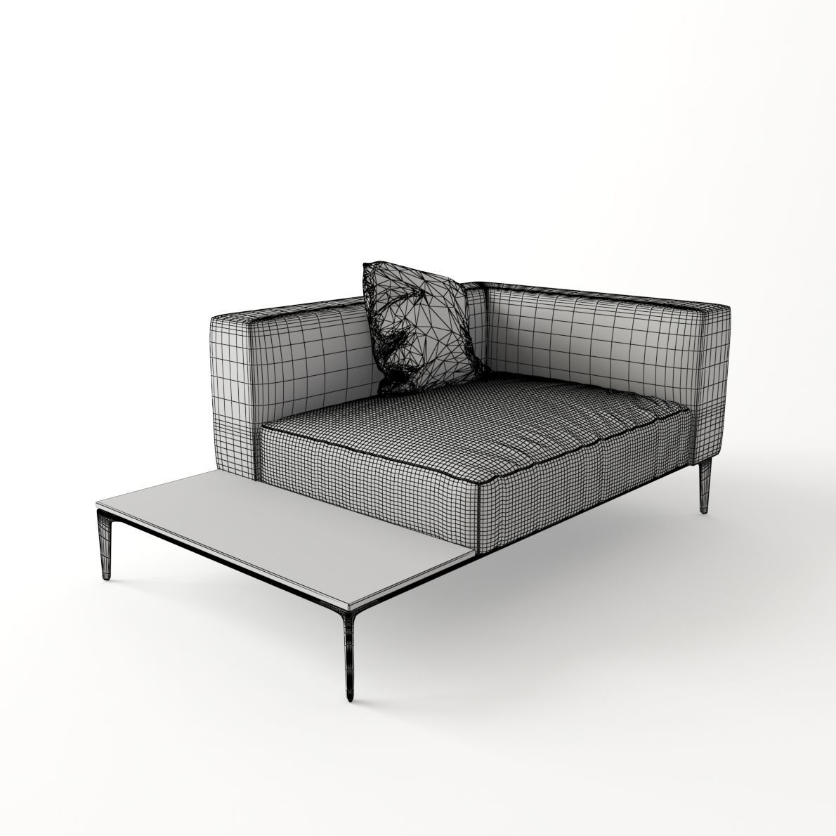 Armchair Jaan Living from Walter Knoll - Design by EOOS 3D model_2