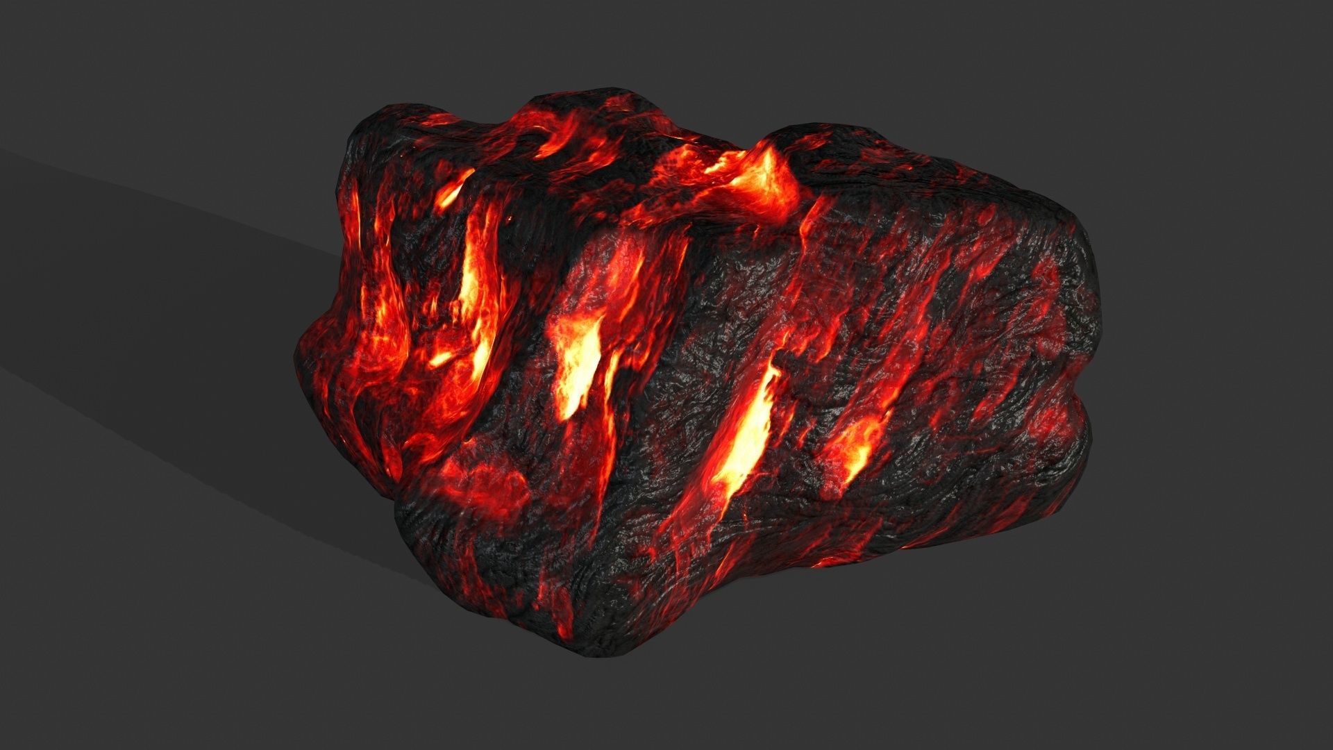 lava rocks Low-poly 3D model_13