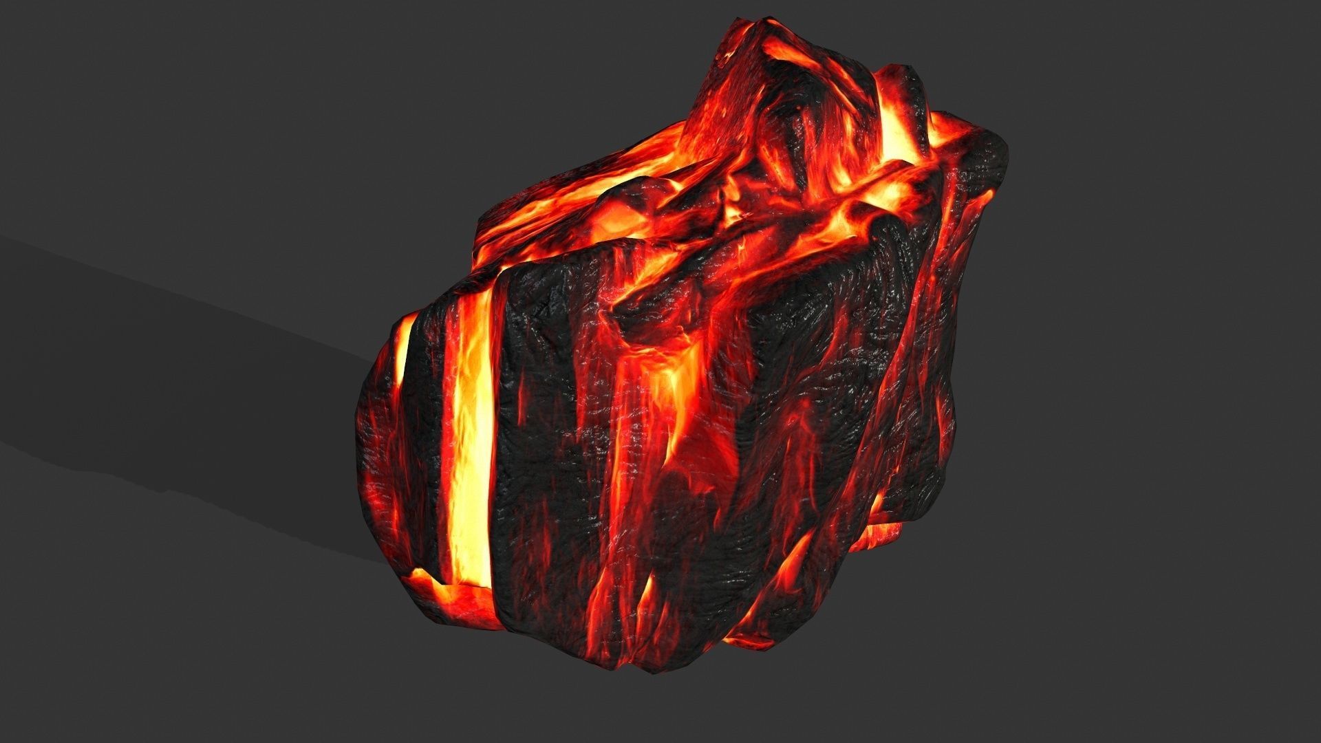 lava rocks Low-poly 3D model_15