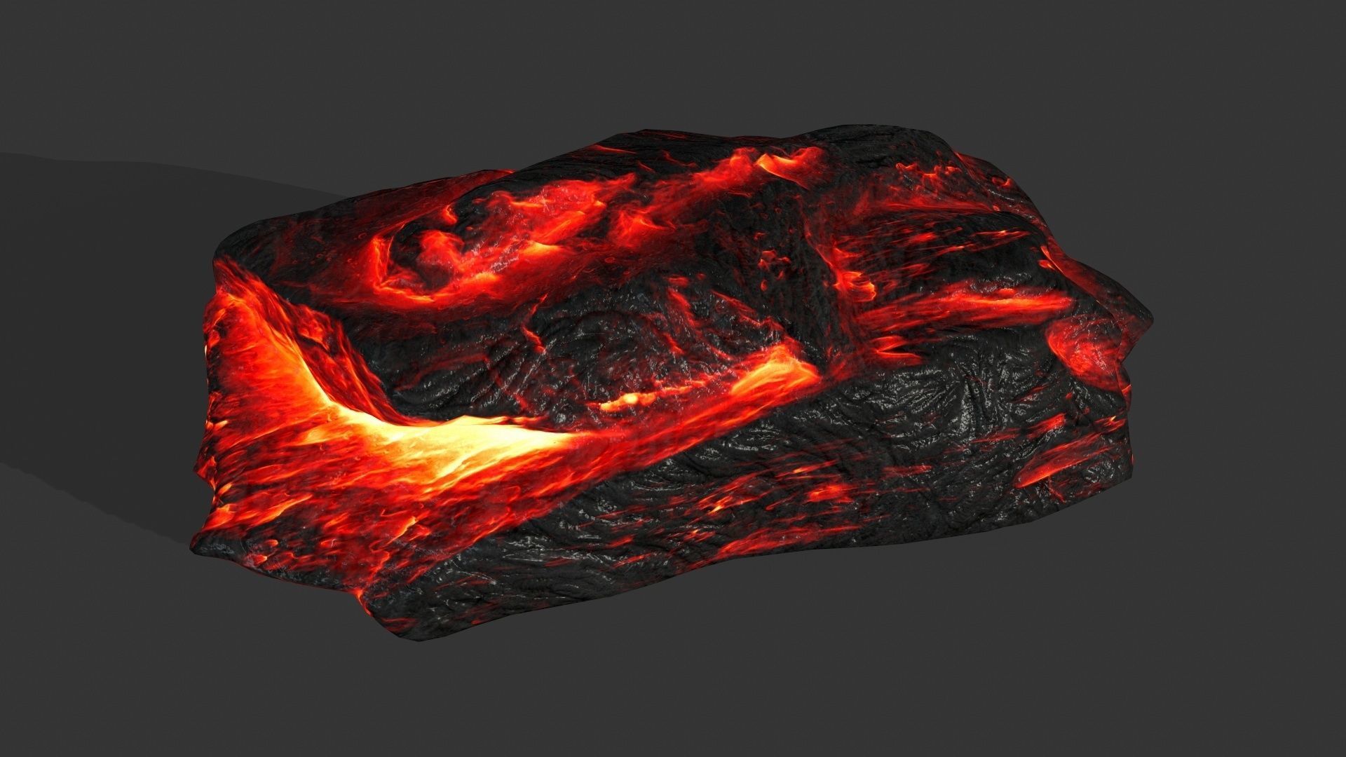 lava rocks Low-poly 3D model_10