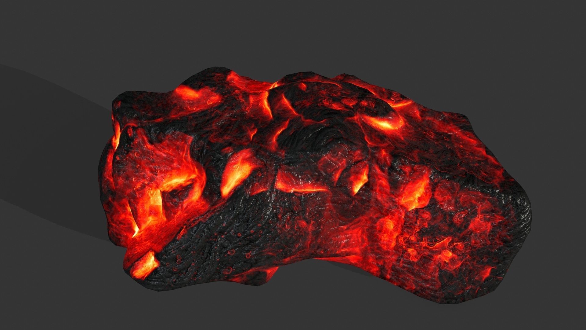lava rocks Low-poly 3D model_9