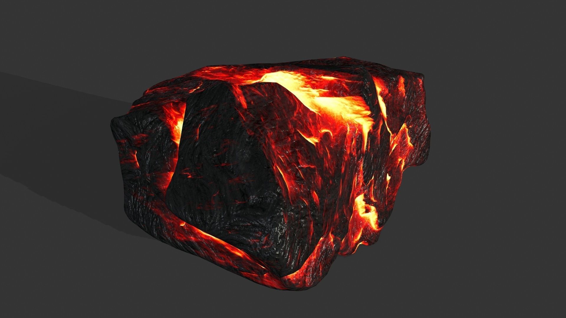 lava rocks Low-poly 3D model_14
