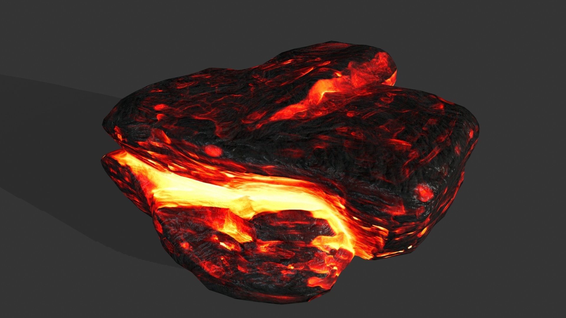 lava rocks Low-poly 3D model_11