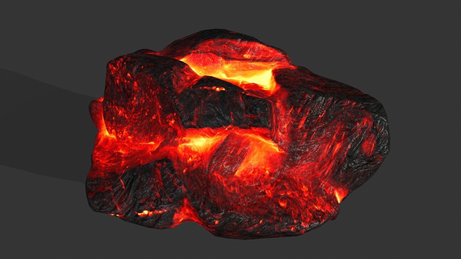 lava rocks Low-poly 3D model_12