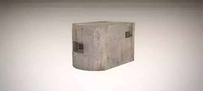 Small bunker Free low-poly 3D model