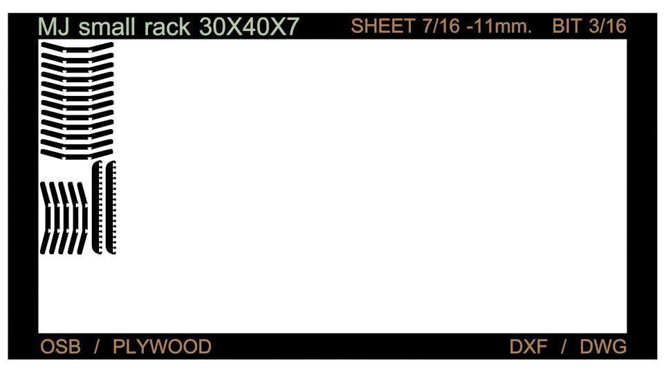 Rack MJ for CNC router cut 3D print model_2