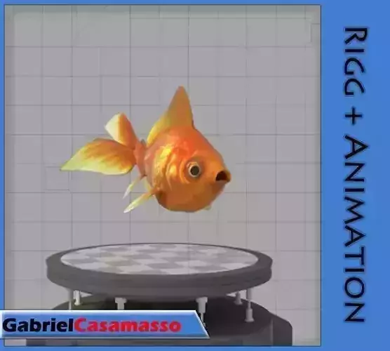 Golden Fish 3D model