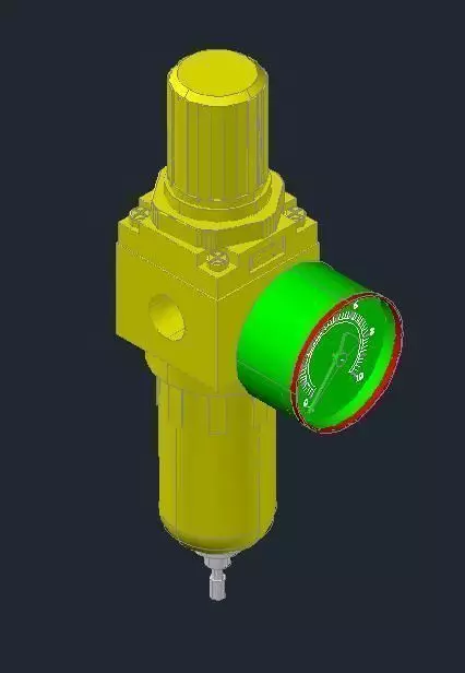 14 air regulator Free 3D model_0