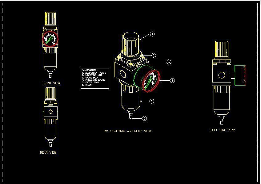 14 air regulator Free 3D model_1