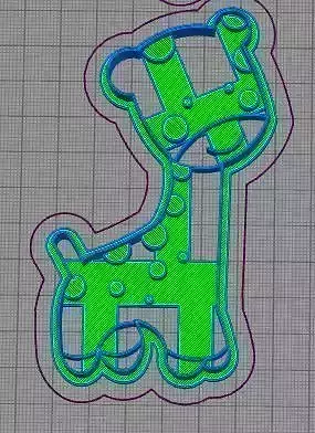 Giraffe and Monkey Cookie Cutter Set