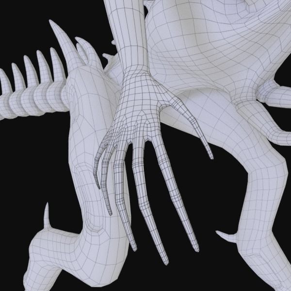 Queen Xenomorph 3D model_5