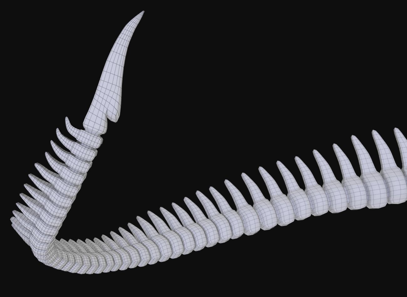 Queen Xenomorph 3D model_7