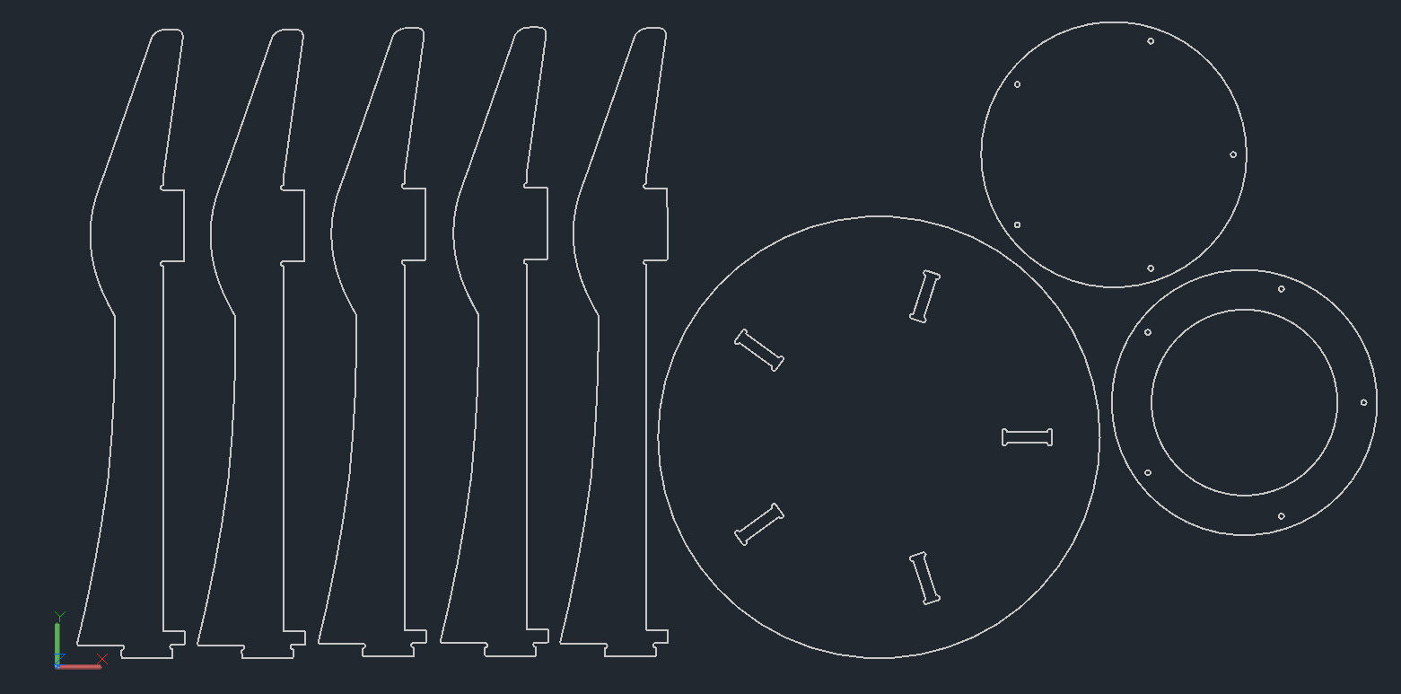 Table DECA for CNC router cut 3D print model_10