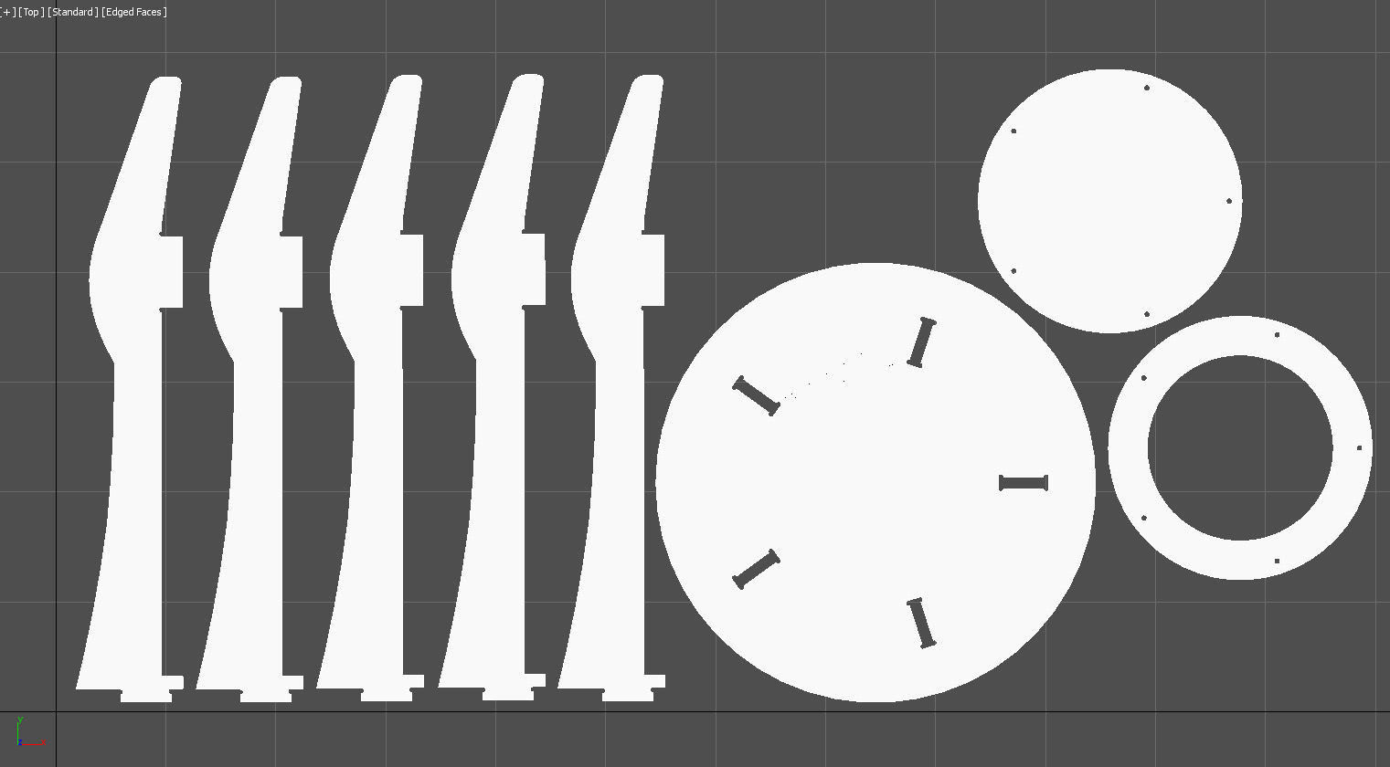 Table DECA for CNC router cut 3D print model_7