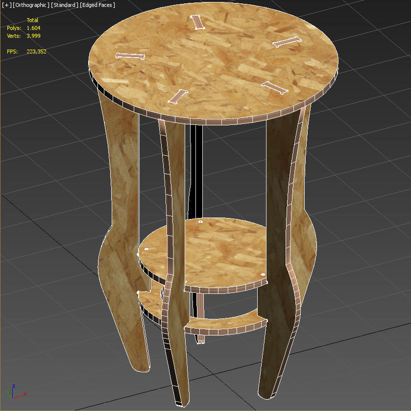 Table DECA for CNC router cut 3D print model_17