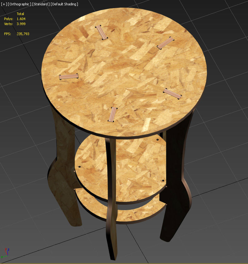 Table DECA for CNC router cut 3D print model_18