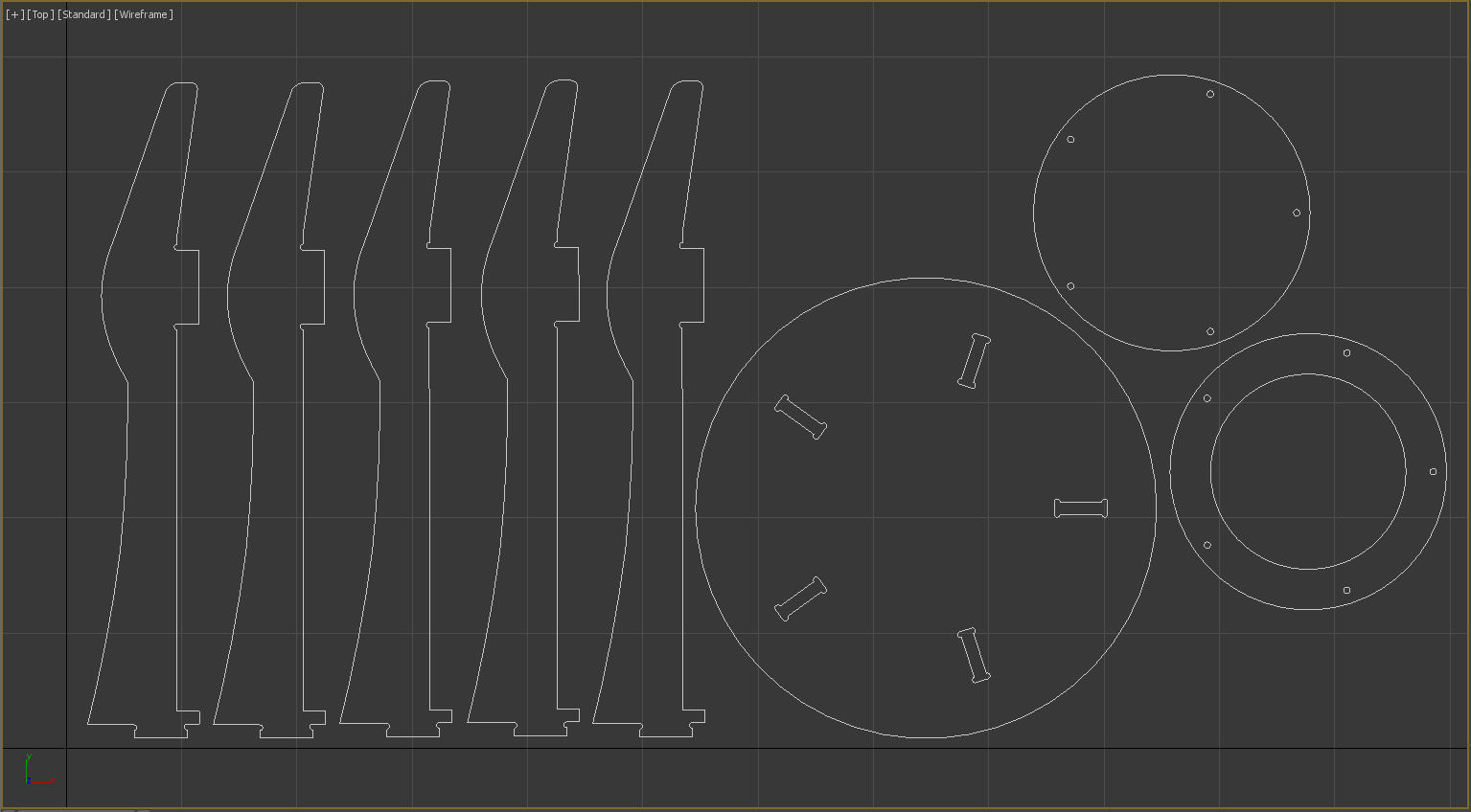 Table DECA for CNC router cut 3D print model_16