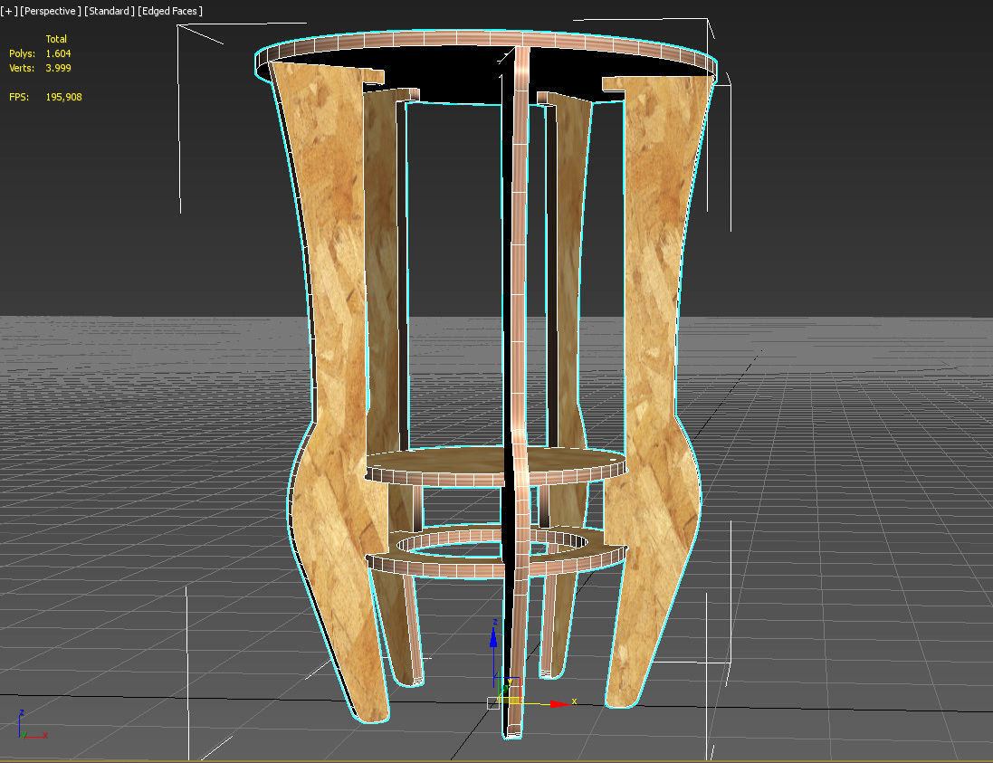 Table DECA for CNC router cut 3D print model_19