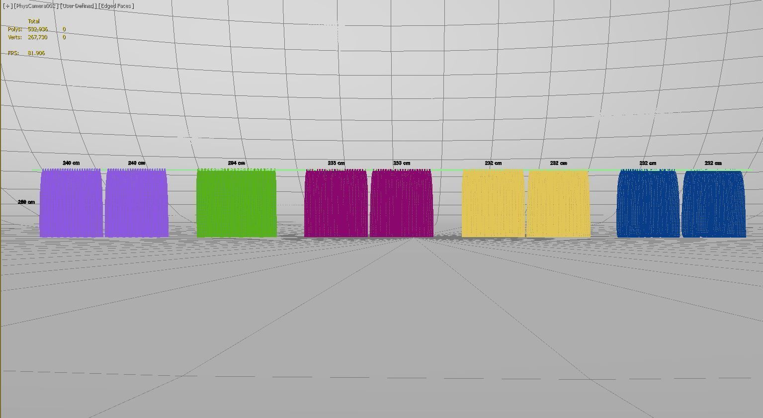 Curtains Collection Animated  3D model_36