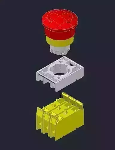 E-stop button Free 3D model