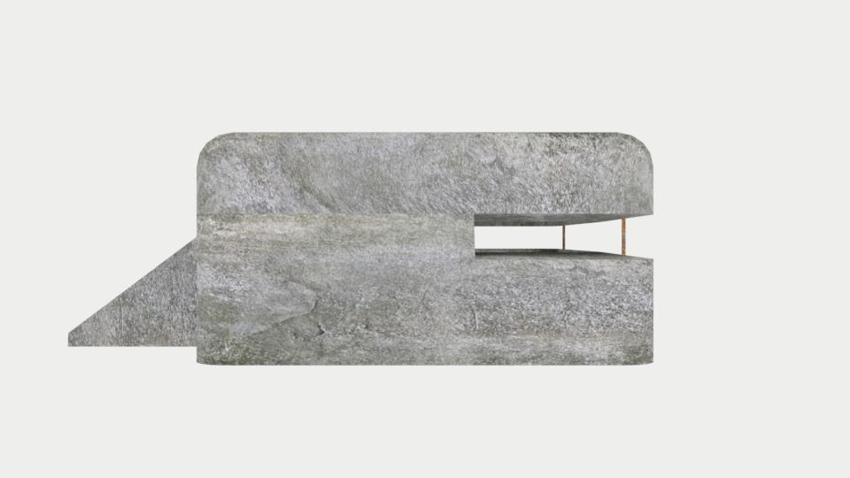 Big  bunker Free low-poly 3D model_5