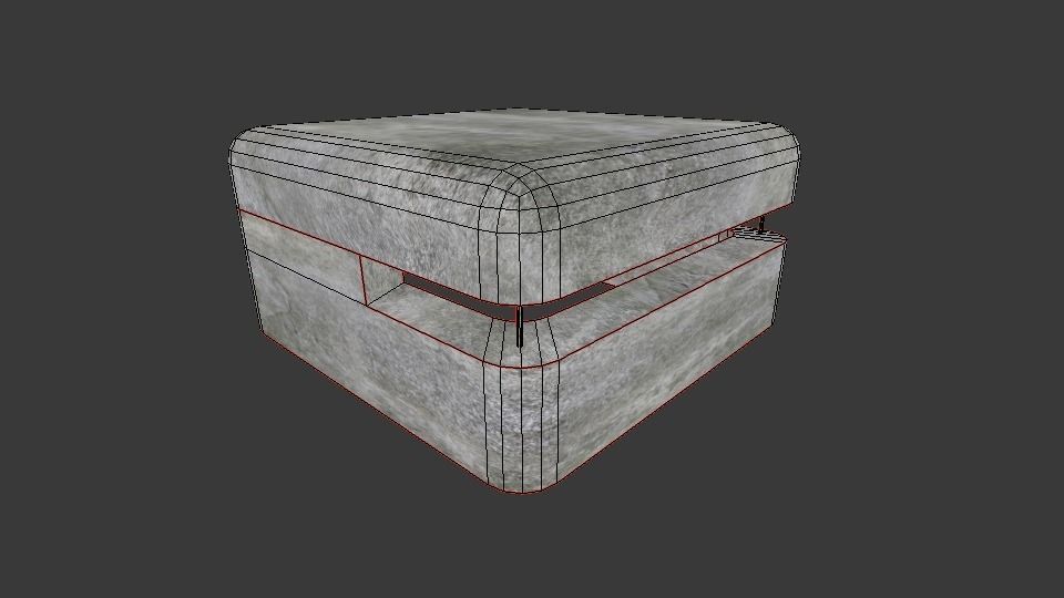 Big  bunker Free low-poly 3D model_9