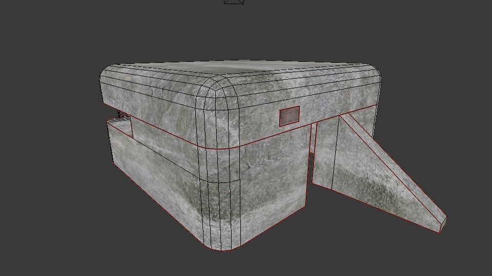 Big  bunker Free low-poly 3D model_10