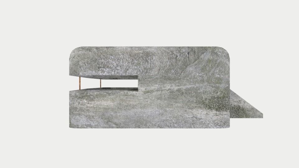 Big  bunker Free low-poly 3D model_6