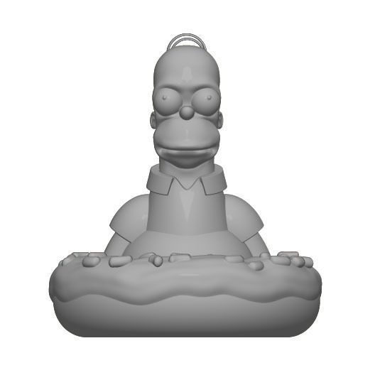 Homer Simpson wacom pencil holder 3D print model_5
