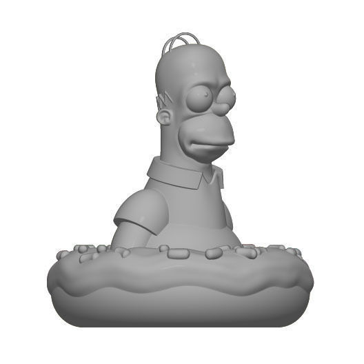 Homer Simpson wacom pencil holder 3D print model_3