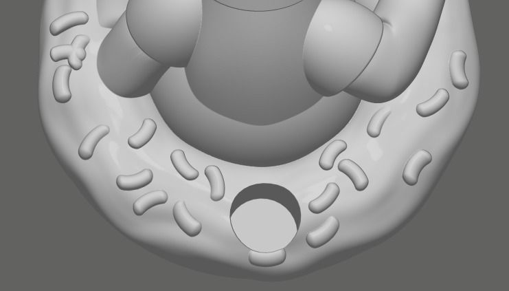 Homer Simpson wacom pencil holder 3D print model_9