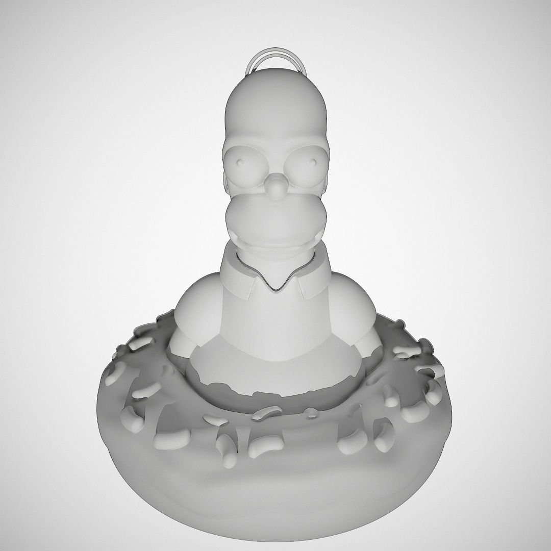 Homer Simpson wacom pencil holder 3D print model_8