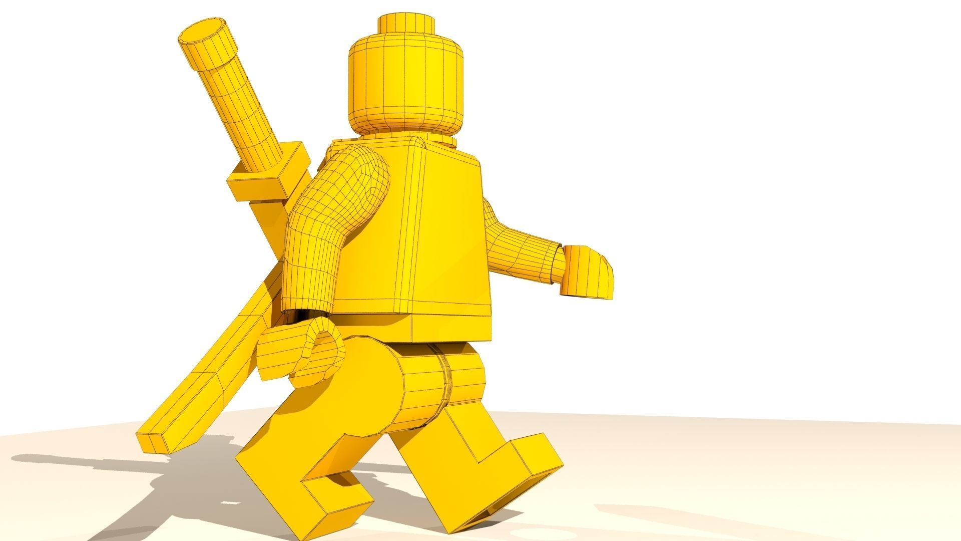 Deadpool Lego Character Low-poly 3D model_18