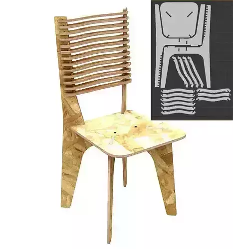 Chair MC for CNC router cut