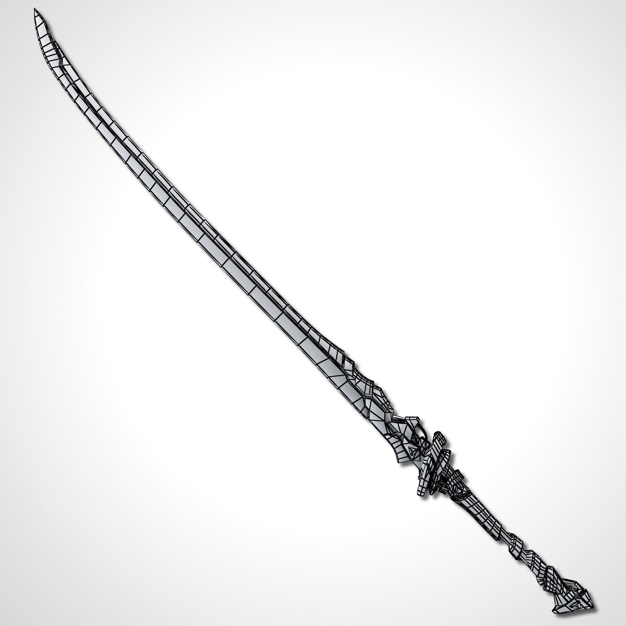 Sci-fi Swords Pack 4 Low-poly 3D model_55