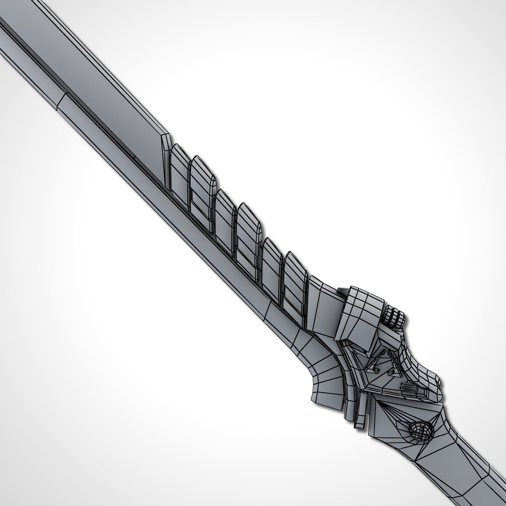 Sci-fi Swords Pack 4 Low-poly 3D model_64