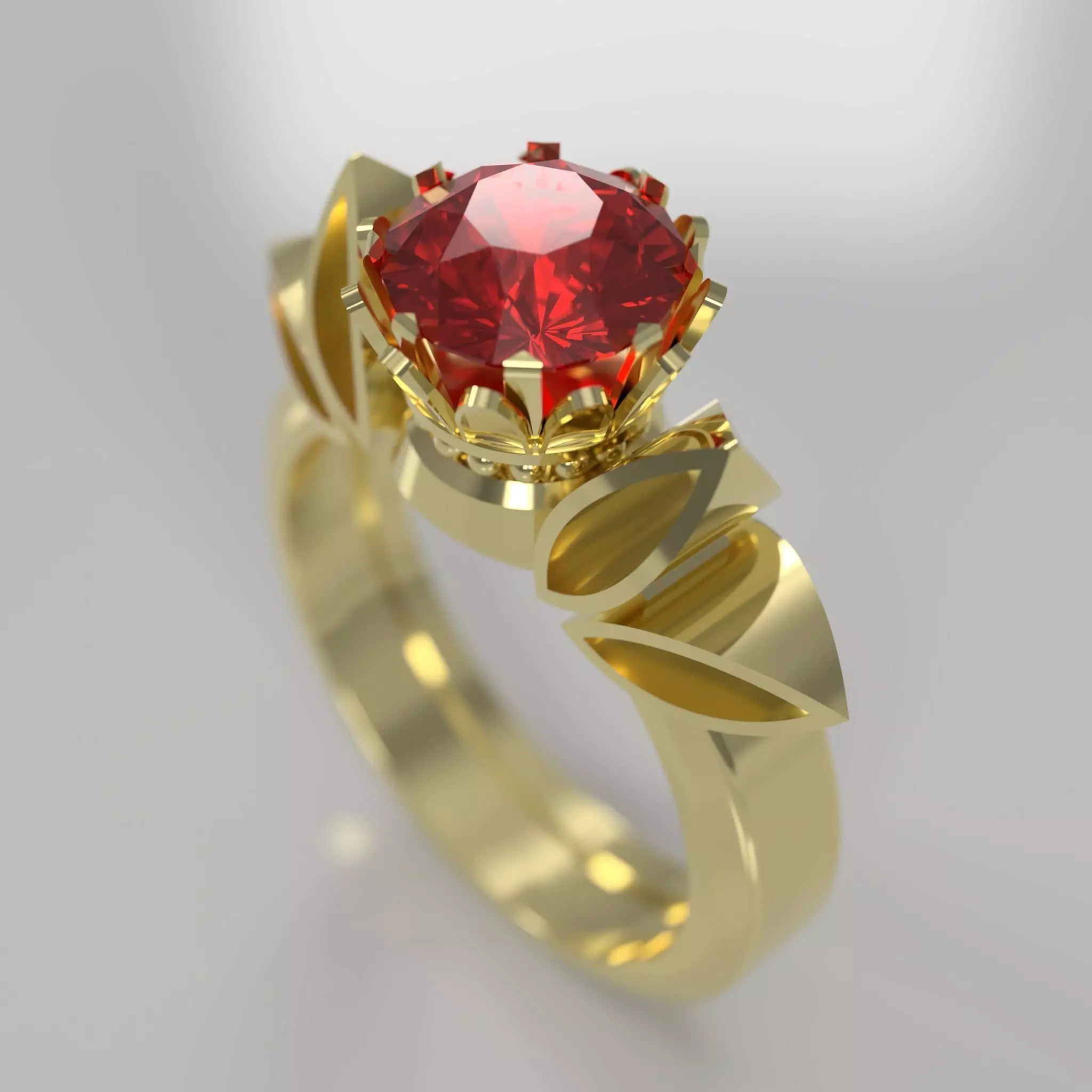crown ring queen 3D model