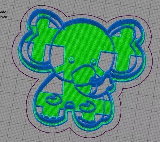 Elephant Cookie Cutter 3D model 3D printable | CGTrader