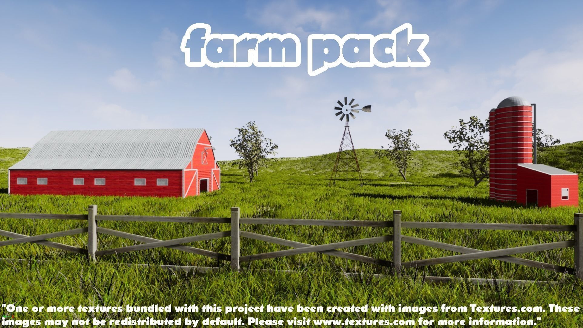 Farm Pack Low-poly 3D model_4
