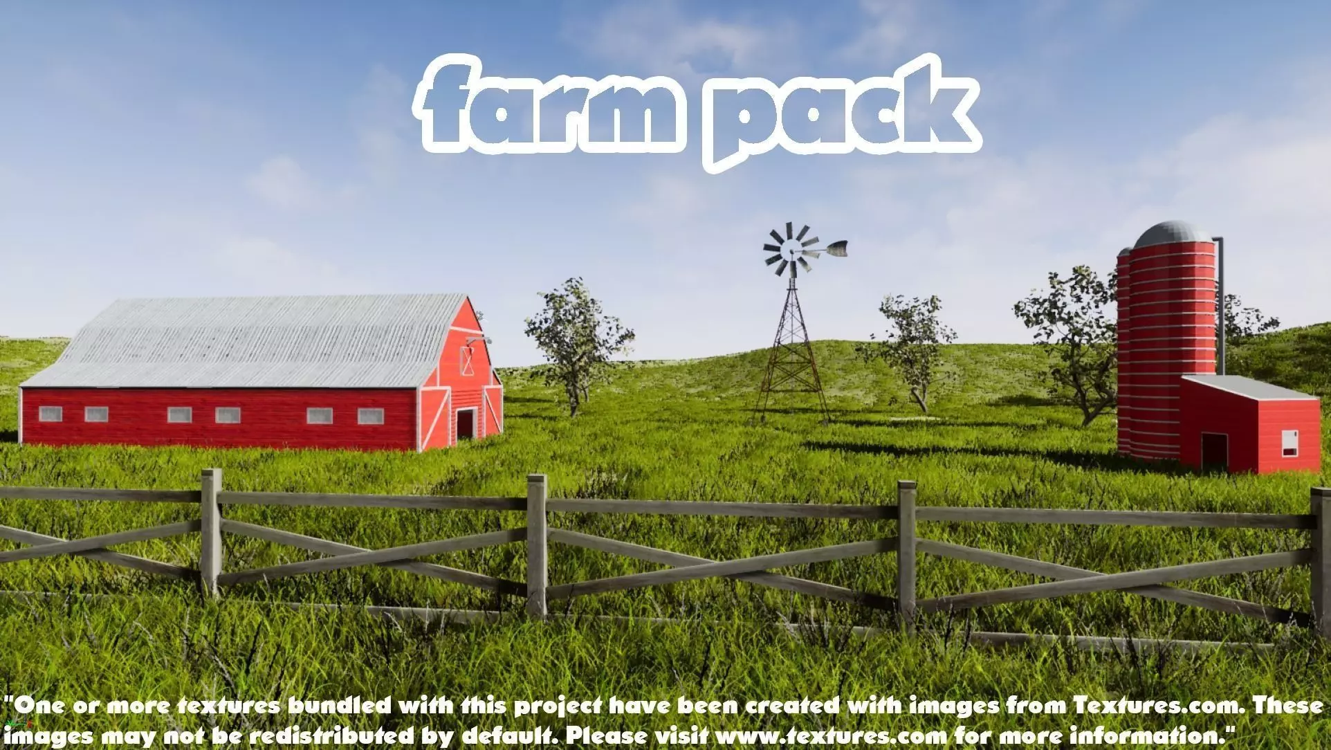 Farm Pack Low-poly 3D model_0