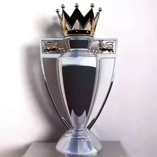 Premier League TrophyTrophy 3D model V-RAY Cinema 4D Low-poly 3D model