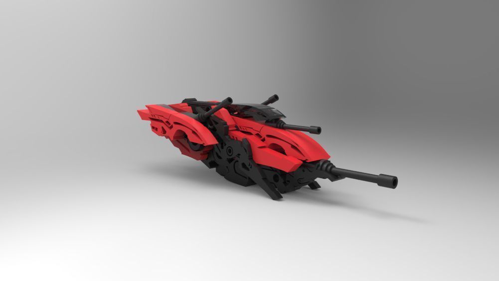 5 SpaceShip Collection 01 Low-poly 3D model_14